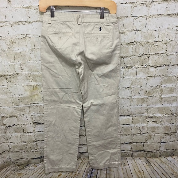 Polo Ralph Lauren Beige Khaki Flat Front Chino Pants - Picture 2 of 4